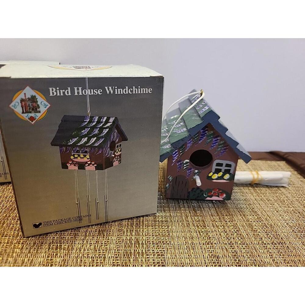 1998 NOS Bird House Windchime by Artmark